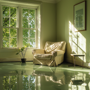 A home in Seattle in need of Water damage restoration services